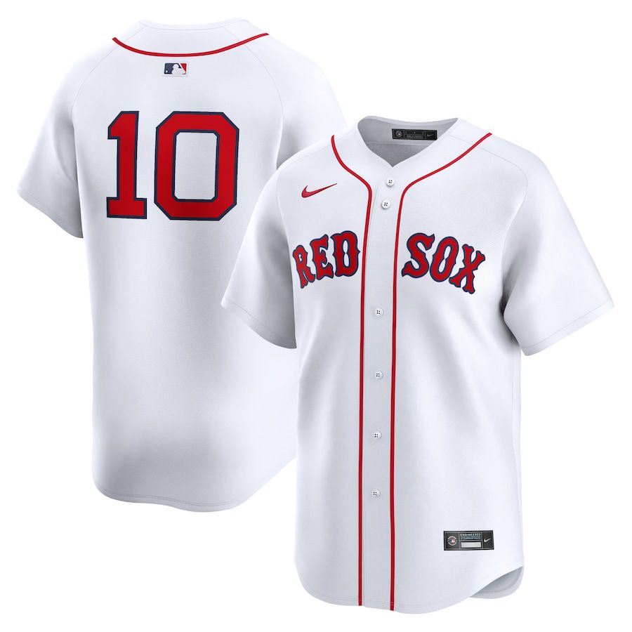 Men Boston Red Sox #10 Trevor Story Nike White Home Limited Player MLB Jersey